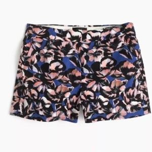 J Crew Hibiscus Floral Shorts